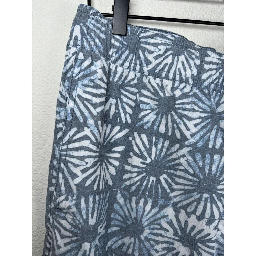 RVCA Hybrid Board‎ Shorts Mens XL Blue Gray Floral Sun Burst Surf Swim Trunks